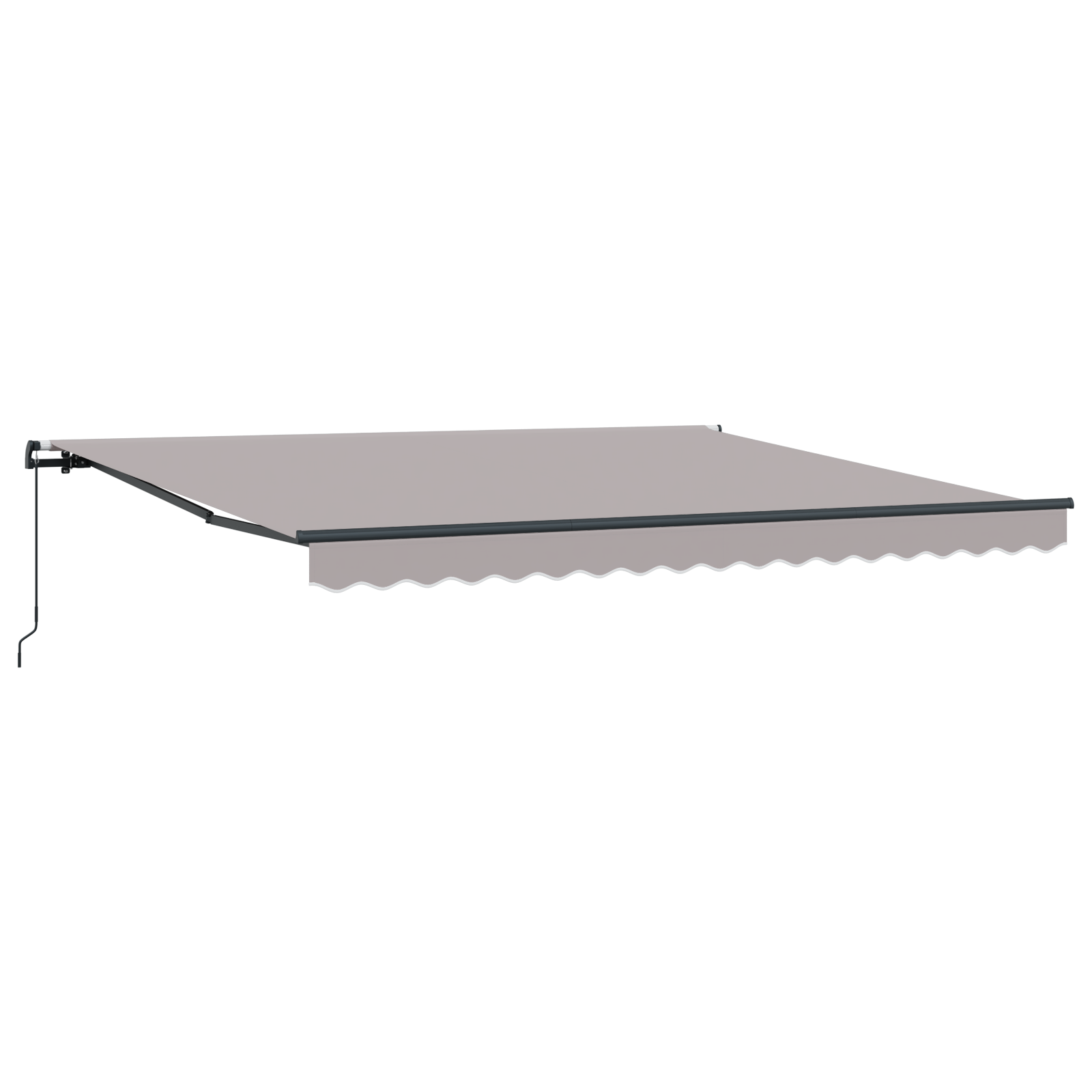 Manuelt Udfoldeligt Markise i Lys Grå - 400 X 350 Cm - billede 5