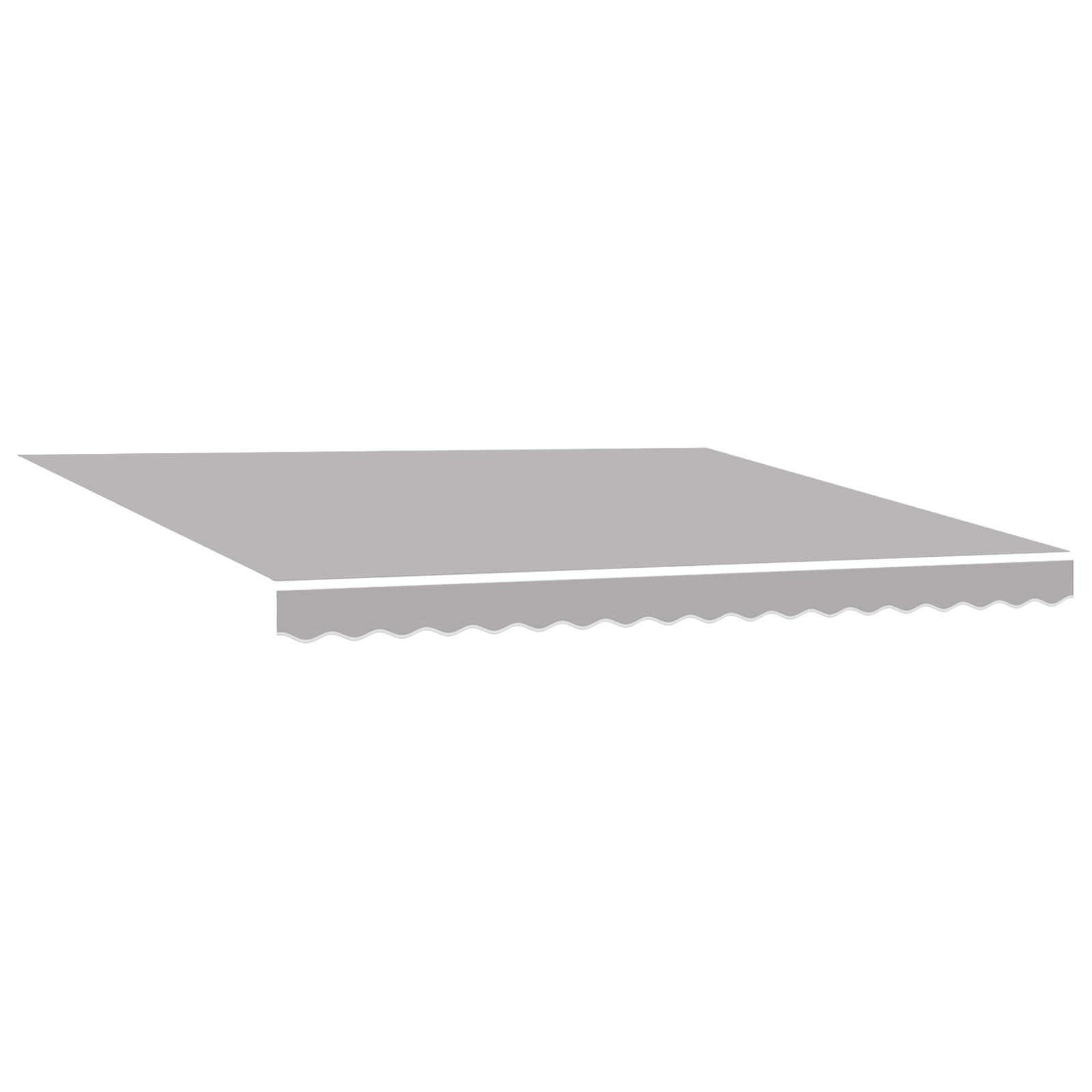 Automatisk Udtækkelig Markise med Led Lysegrå 400x350 Cm&&markise Udskiftningsstof til 4x3,5 M Ramme Lysegrå - billede 3