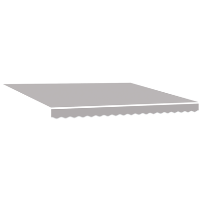 Automatisk Udtækkelig Markise med Led Lysegrå 400x350 Cm&&markise Udskiftningsstof til 4x3,5 M Ramme Lysegrå - billede 3
