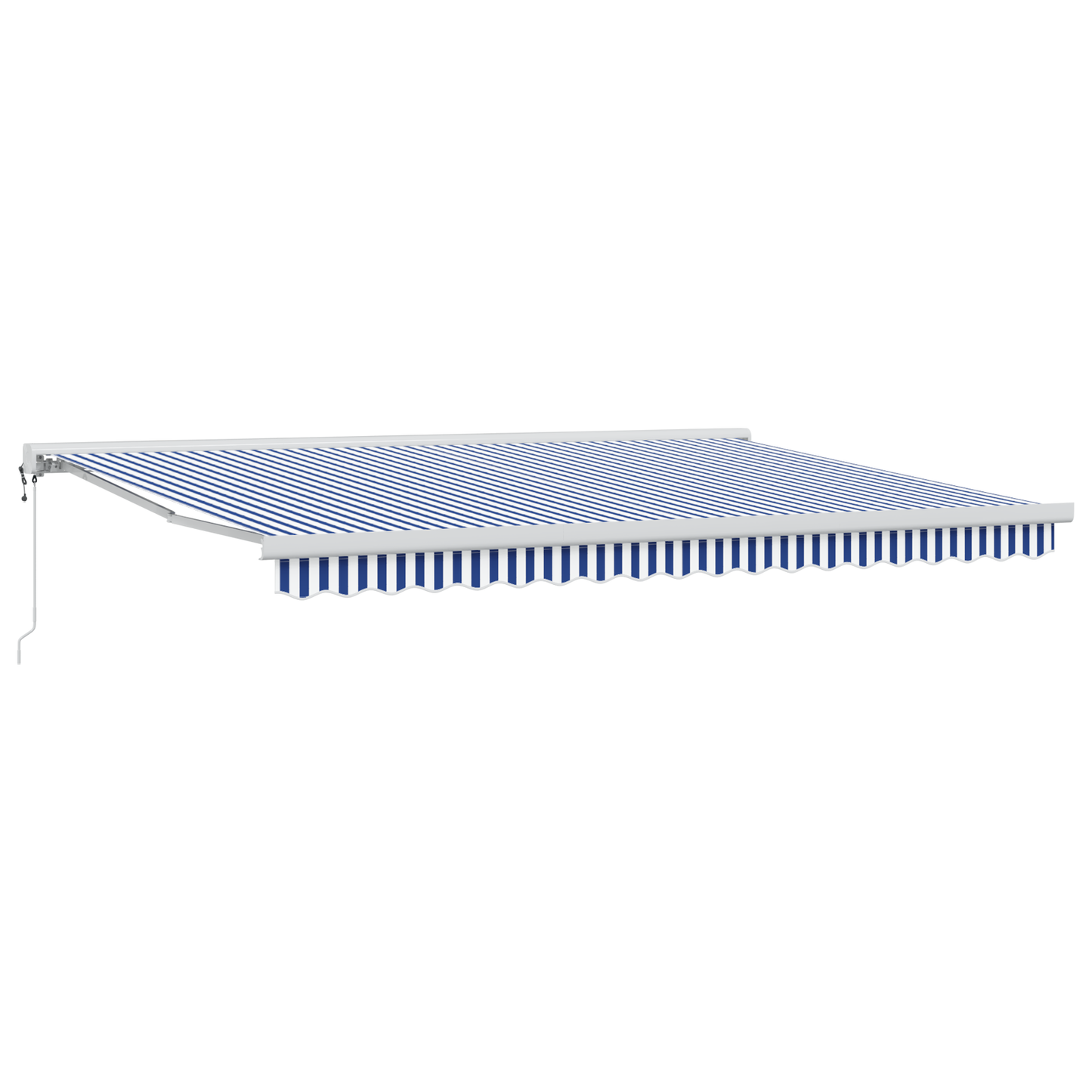Automatisk Udrulbar Markise Blå og Hvid - 450x300 Cm - billede 2