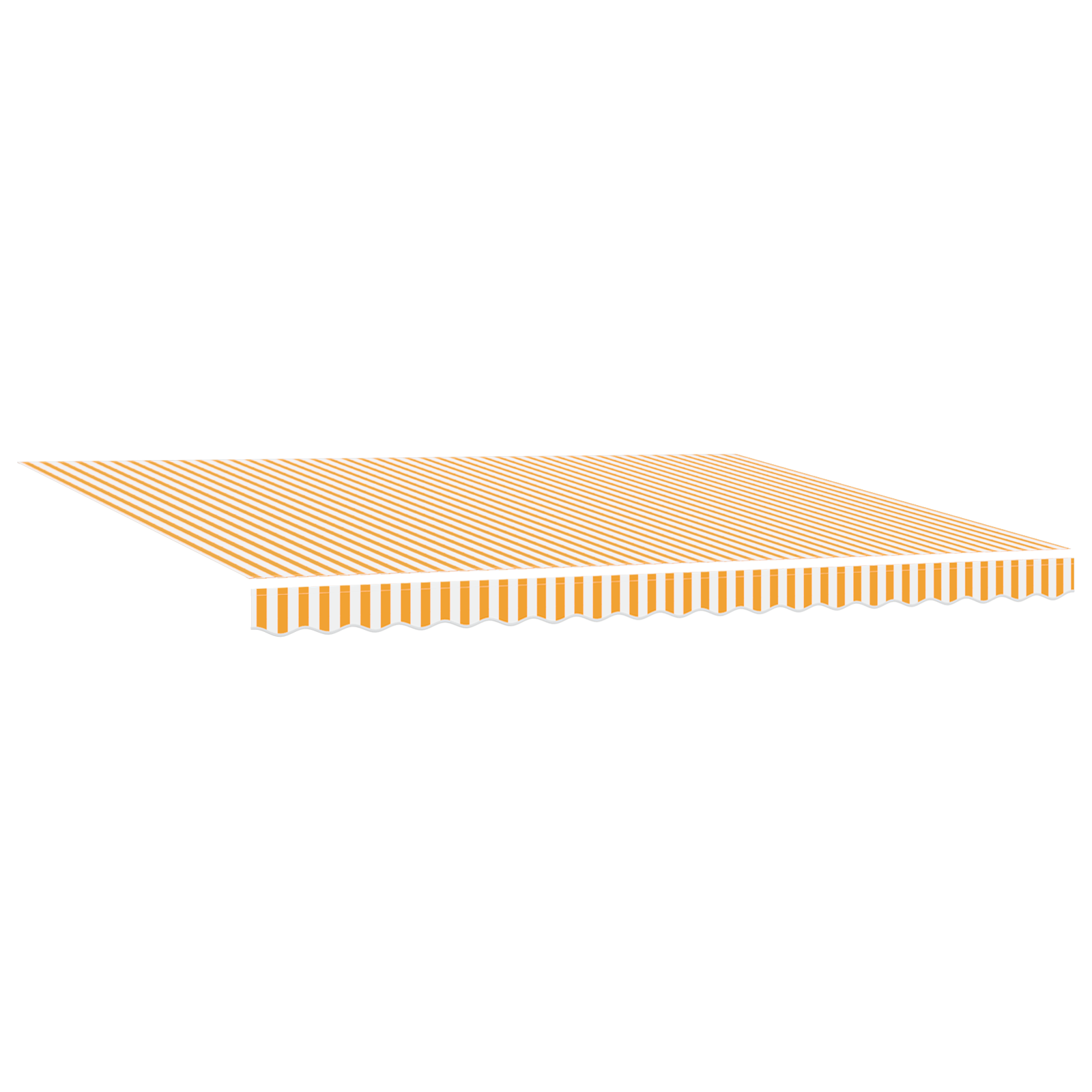 Automatisk Utrækbar Markise Orange og Hvid 450x300 Cm - billede 2
