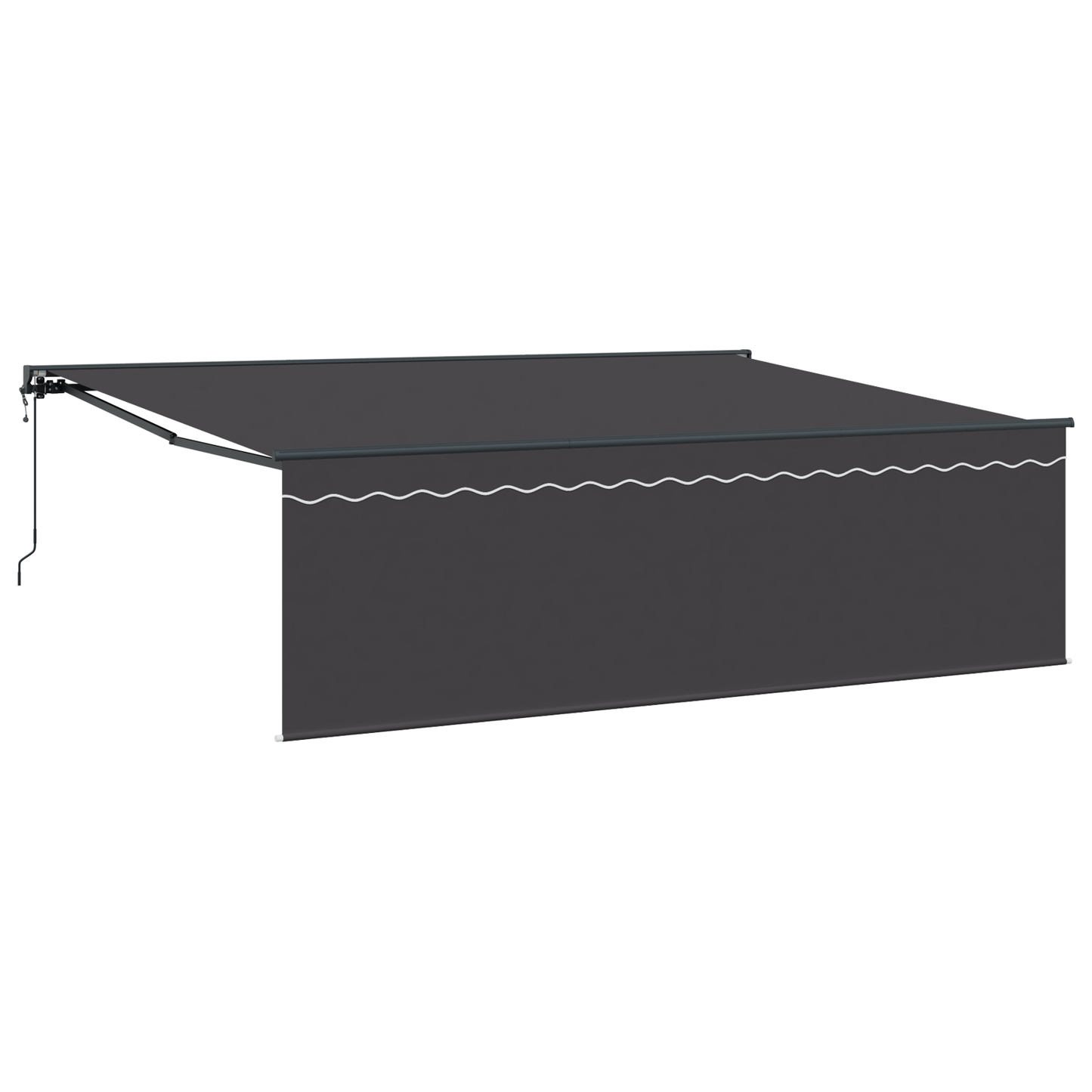 Utrækkelig Markise Antracit Grå 450 × 300 Cm - billede 2