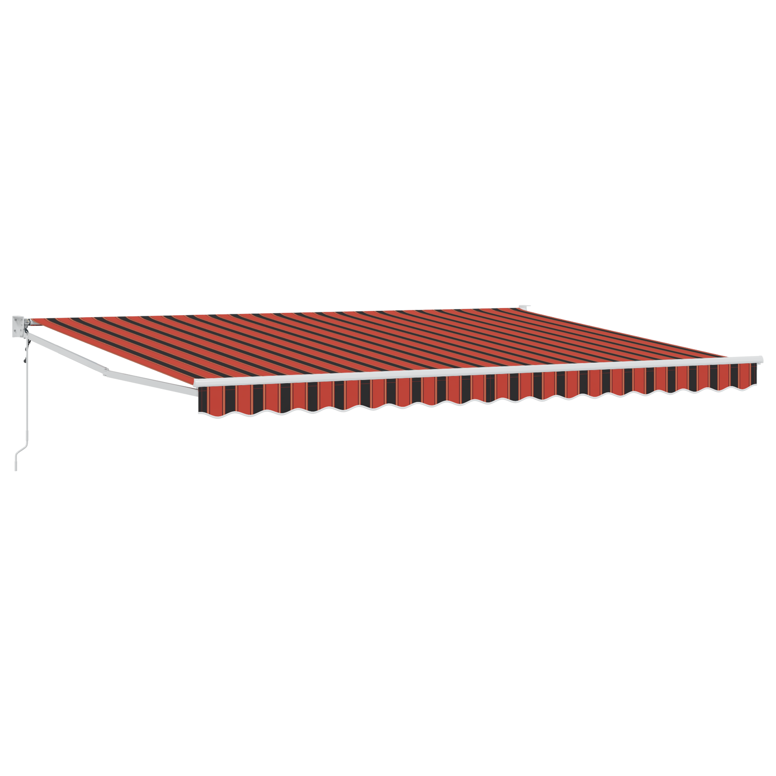 Automatisk Udtækkelig Markise Orange og Brun 450x300 Cm - billede 2