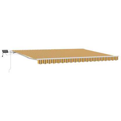 Manuel Utrækkelig Markise med Led Lys, Multifarvet - 450 X 300 Cm - billede 2