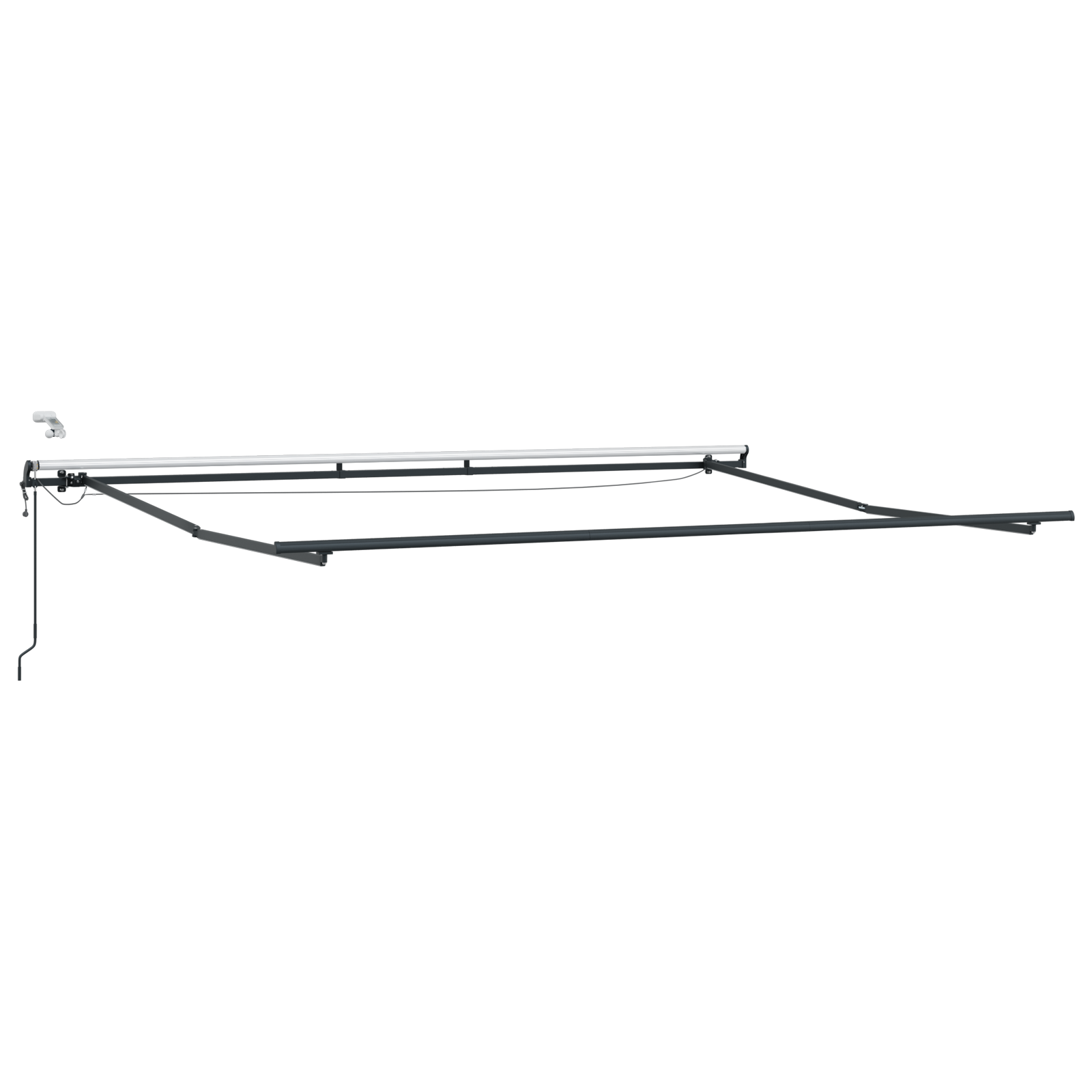 Automatisk Udtækkelig Markise med Led Multifarvet Stripe 450x300 Cm - billede 5