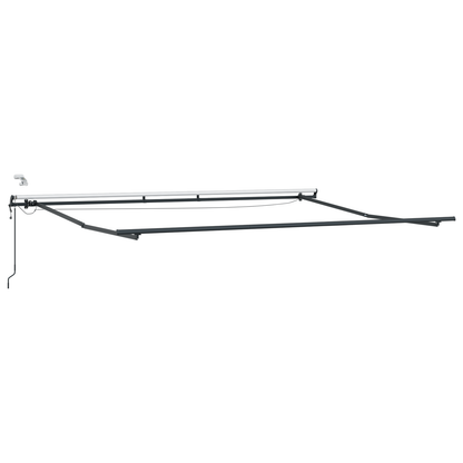 Automatisk Udtækkelig Markise med Led Multifarvet Stripe 450x300 Cm - billede 5