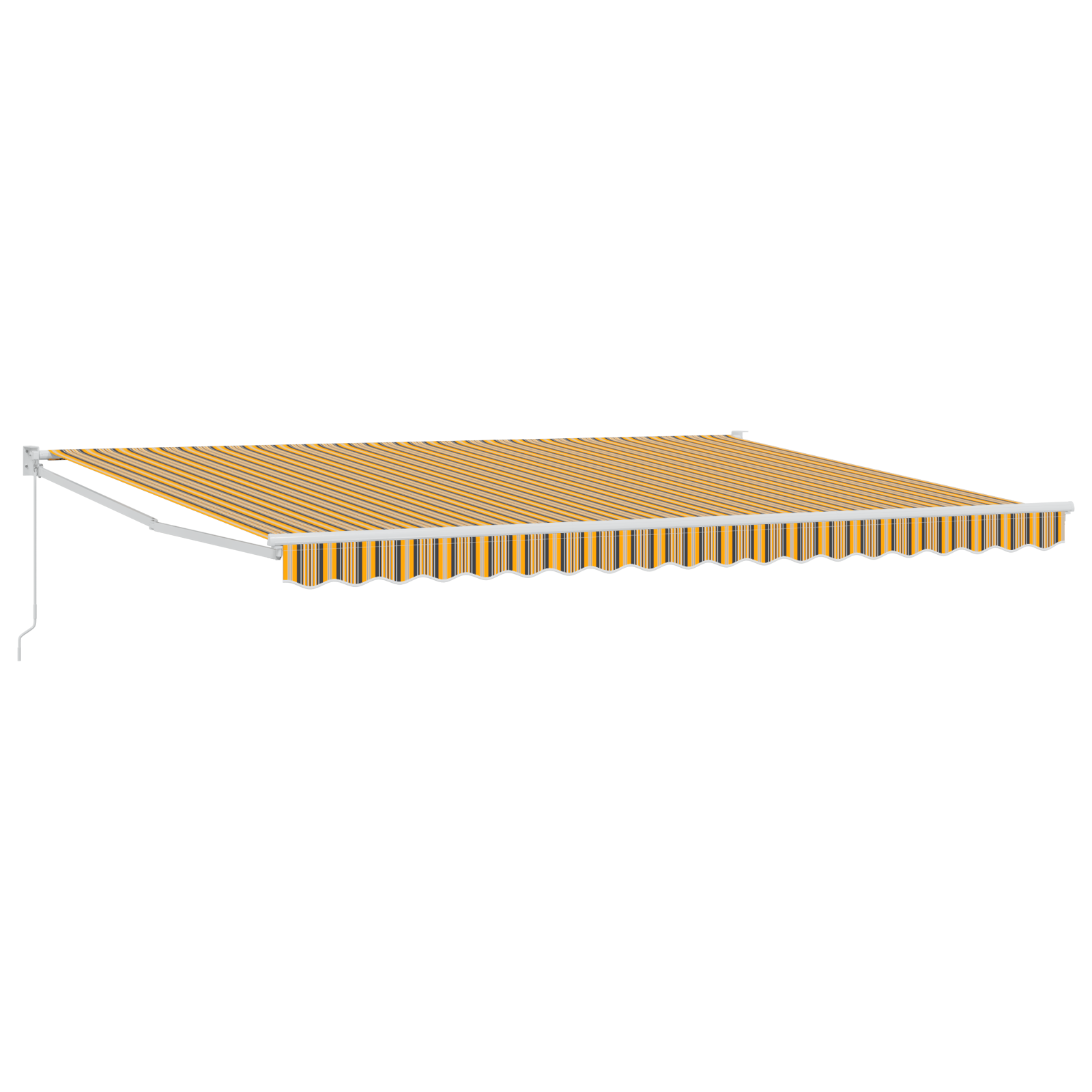 Manuel Udtækkelig Markise Multifarvet Stripe 450x300 Cm - billede 2