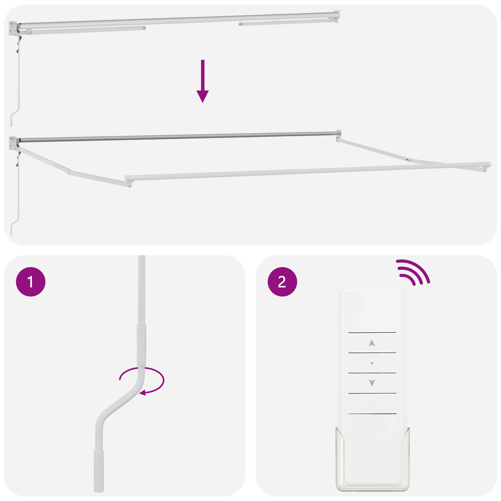 Automatisk Udtækkelig Markise Multifarvet Stripe 450x300 Cm - billede 9