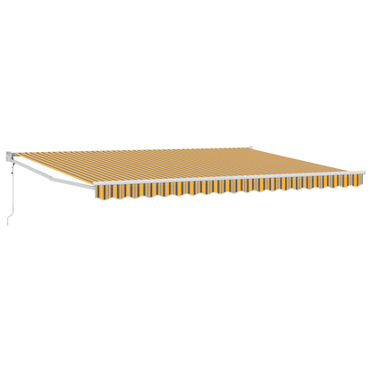 Automatisk Udtækkelig Markise Multifarvet Stripe 450x300 Cm - billede 2
