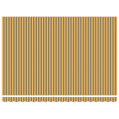 Automatisk Udtækkelig Markise Multifarvet Stripe 450x300 Cm - billede 6