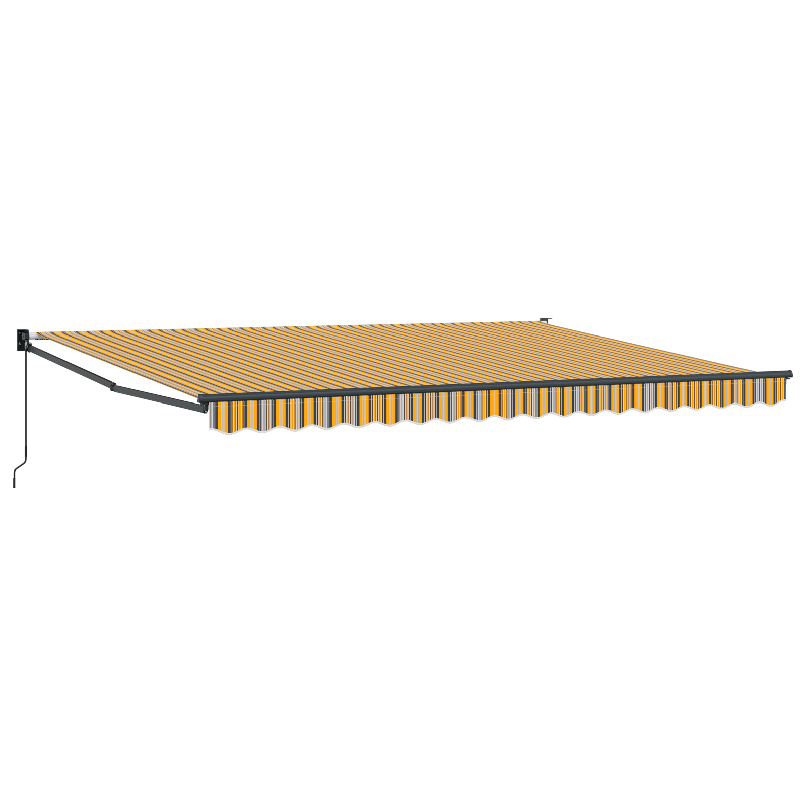 Manuel Udtækkelig Markise Multifarvet Stripe 450x300 Cm - billede 2