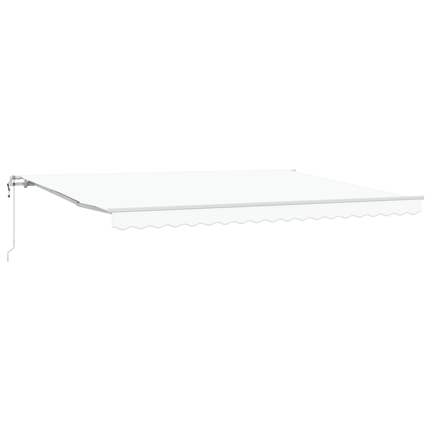 Automatisk Utrækbar Markise Hvid 450 X 300 Cm - billede 2