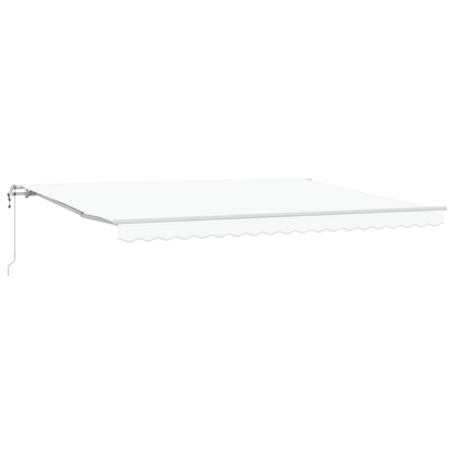 Automatisk Utrækbar Markise Hvid 450 X 300 Cm - billede 2
