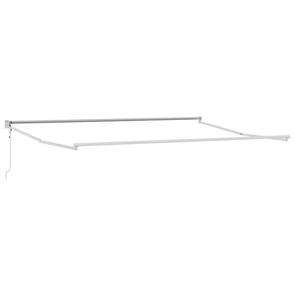 Automatisk Udtækkelig Markise Hvid 450x300 Cm&&markise Erstatningsstof til 4.5x3 M Ramme Hvid - billede 5