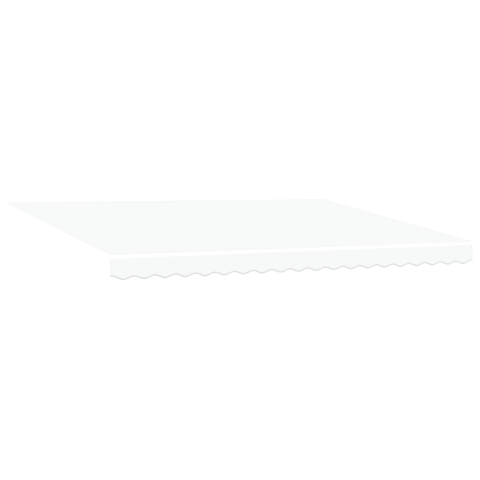 Utrækkelig Markise Hvid 450x300 Cm Polyester og Metal - billede 4
