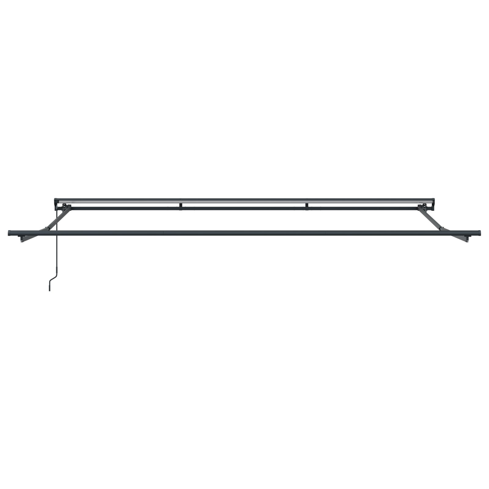 Utrækkelig Markise Hvid 450x300 Cm Polyester og Metal - billede 7