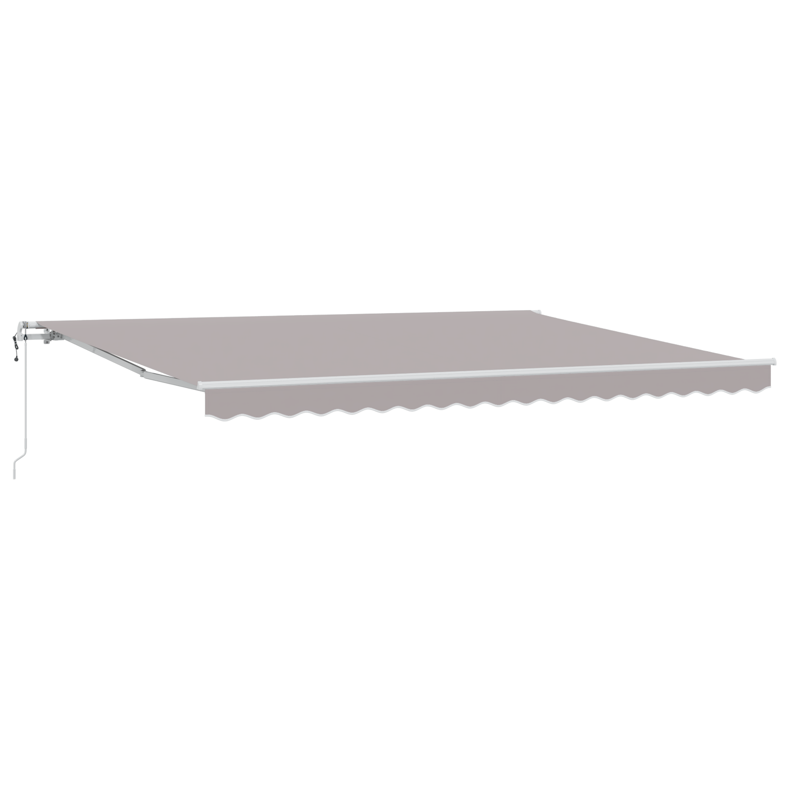 Automatisk Udbredelig Markise Lys Grå 450x300 Cm - billede 2
