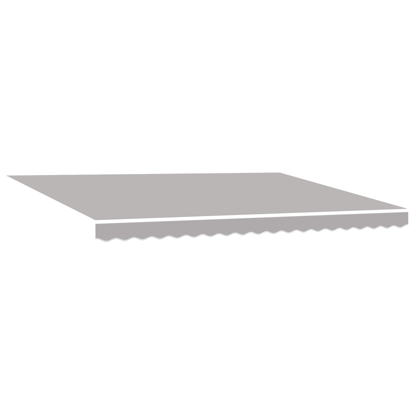 Automatisk Udtækkelig Markise med Led Lysegrå 450x300 Cm&&markise Udskiftningsstof til 4,5x3 M Ramme Lysegrå - billede 3
