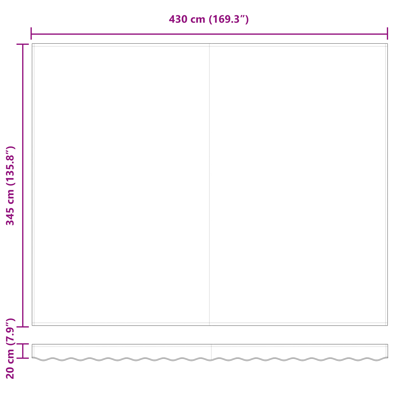 Automatisk Udtækkelig Markise med Led Gul og Orange 450x350 Cm - billede 13