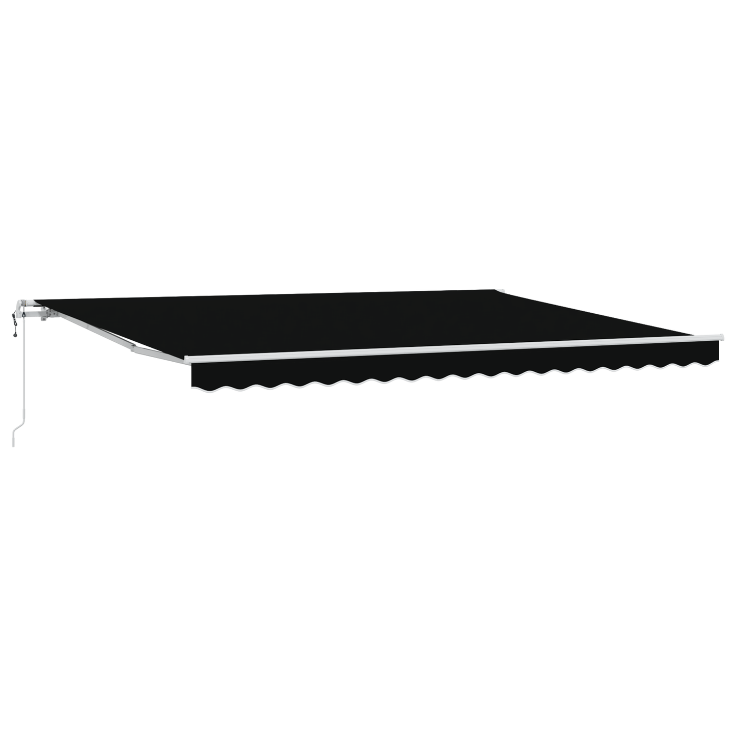 Automatisk Utrækbar Markise Sort 450 X 350 Cm - billede 2