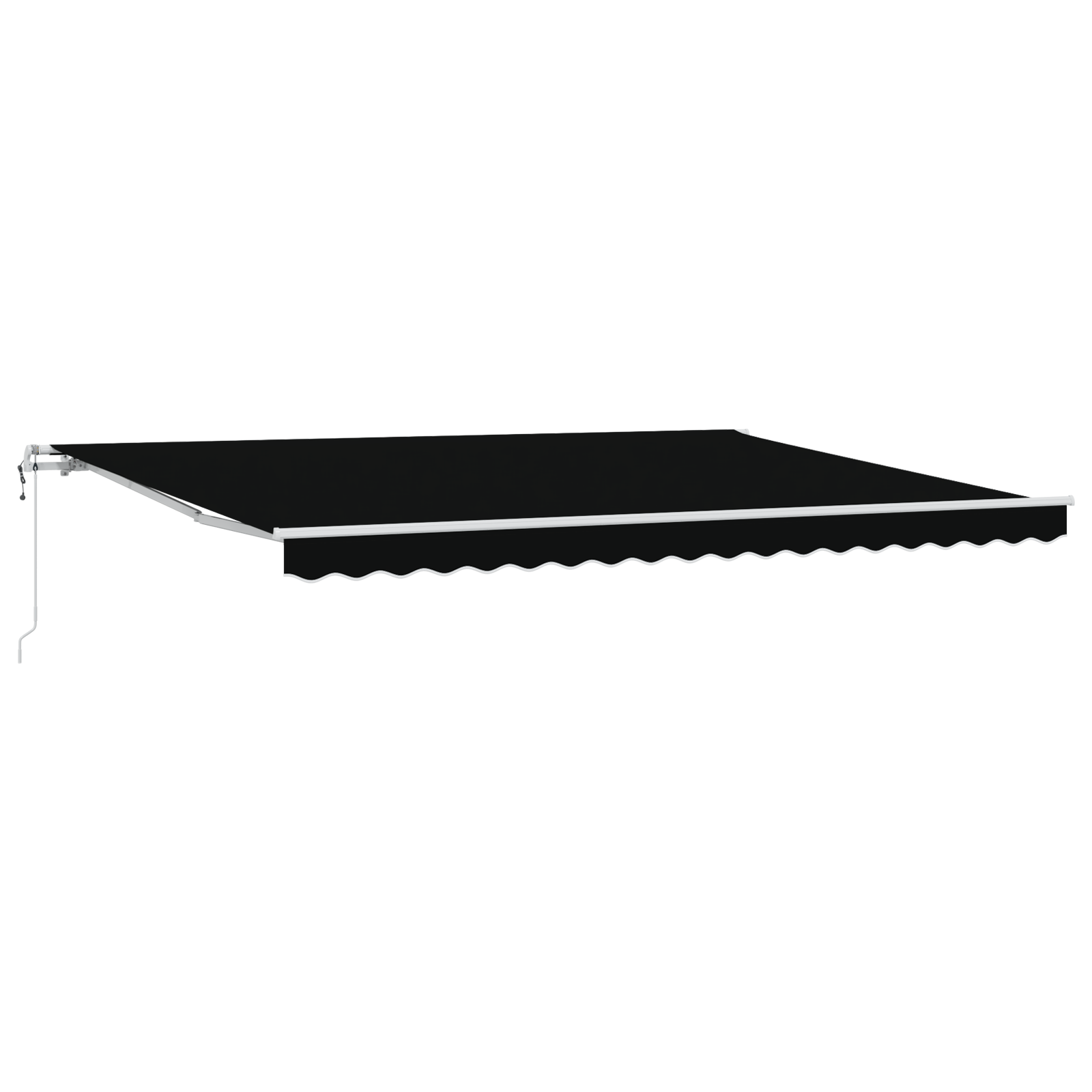 Automatisk Utrækbar Markise Sort 450 X 350 Cm - billede 2