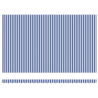 Utrækkelig Markise Blå og Hvid 500x300 Cm - billede 6