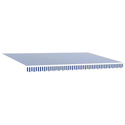 Utrækkelig Markise Blå og Hvid 500x300 Cm - billede 4