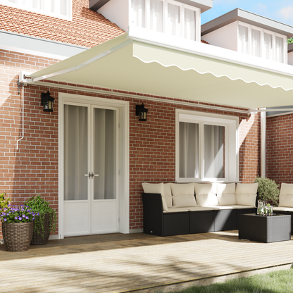Automatisk Utrækkelig Markise Creme 500x300 Cm - billede 3