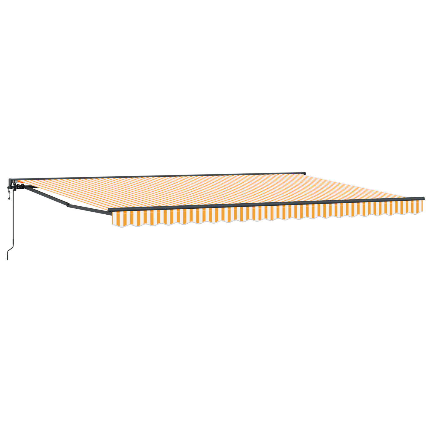 Utrækkelig Markise Orange og Hvid 500x300 Cm - billede 2