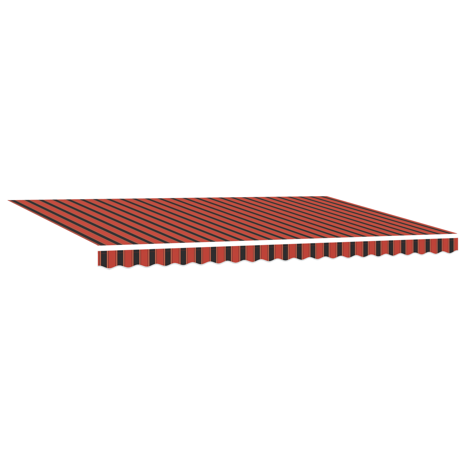Automatisk Sammenfoldelig Markise Orange og Brun 500x300 Cm - billede 4