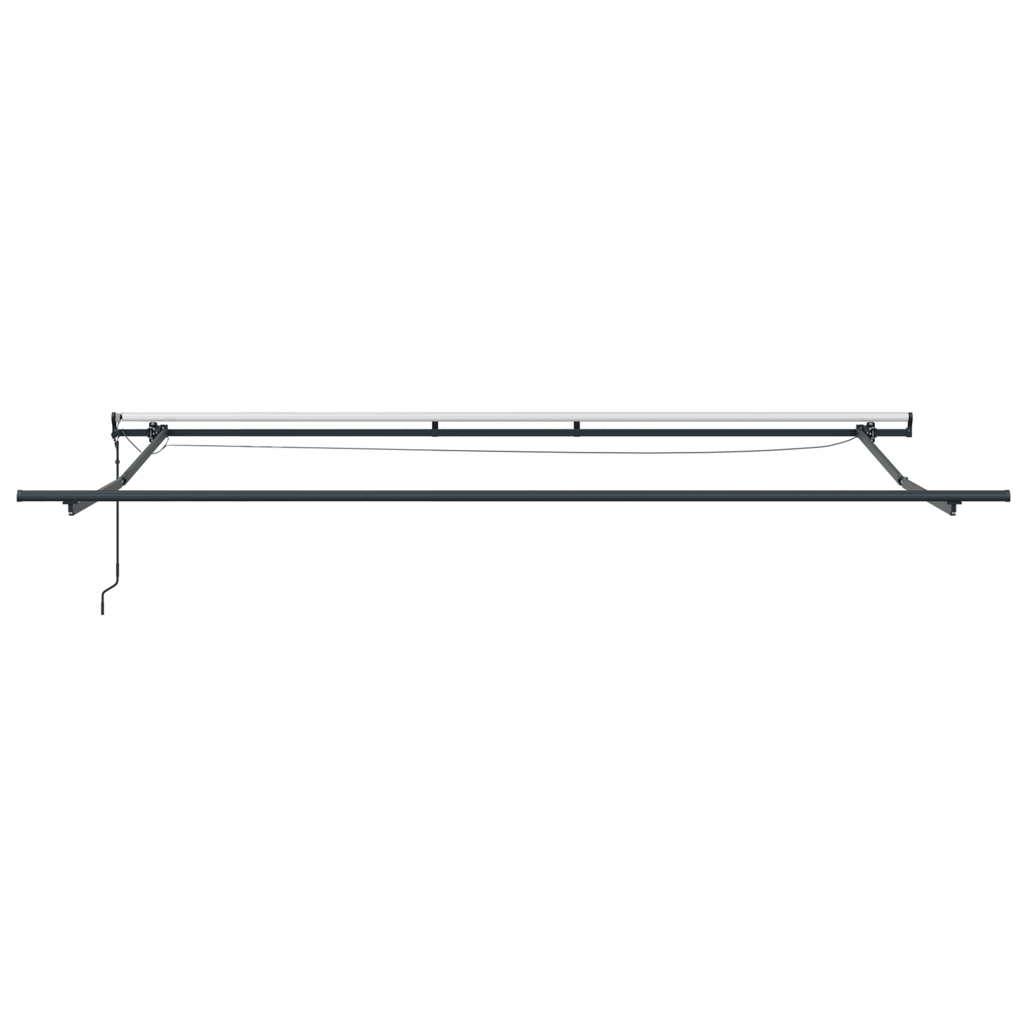 Automatisk Utrækkelig Markise med Led i Orange og Brun, 500x300 Cm - billede 7