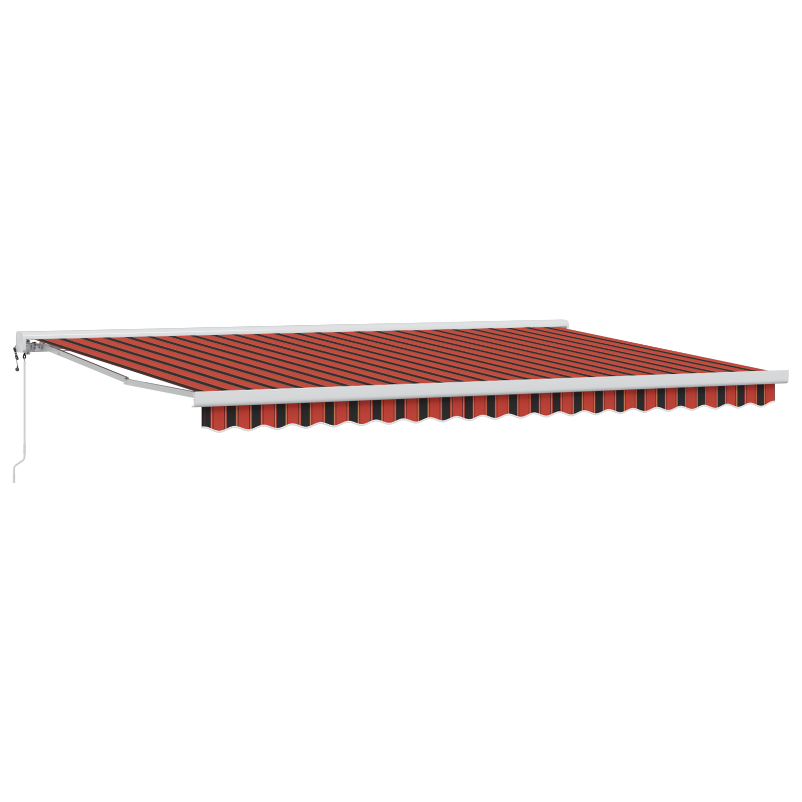 Automatisk Utrækkelig Markise Orange og Brun 500x300 Cm - billede 2