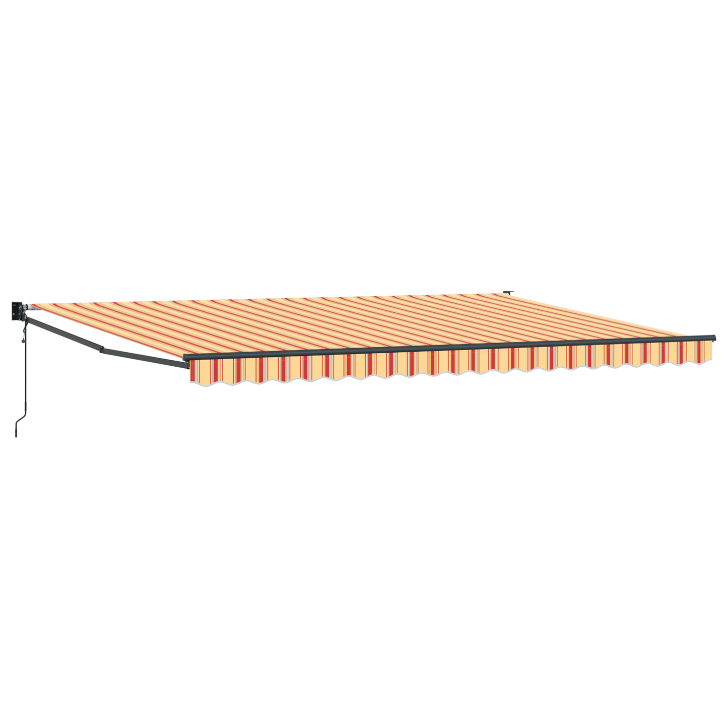 Automatisk Udtækkelig Markise Creme og Orange 500x300 Cm - billede 2
