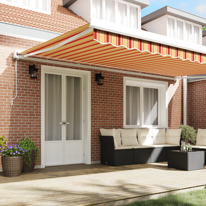 Automatisk Utrækkelig Markise Gul og Orange 500x300 Cm - billede 3
