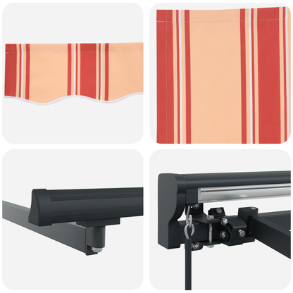 Utrækkelig Markise Gul og Orange 500x300 Cm - billede 8