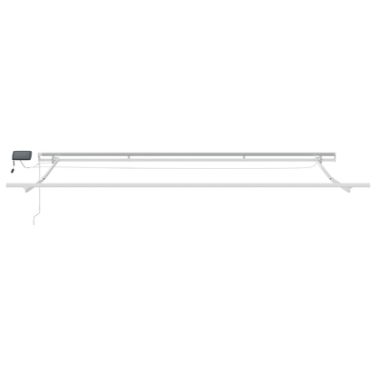Manuel Utrækkelig Markise med Led Multifarvet Stribe 500 X 300 Cm - billede 6