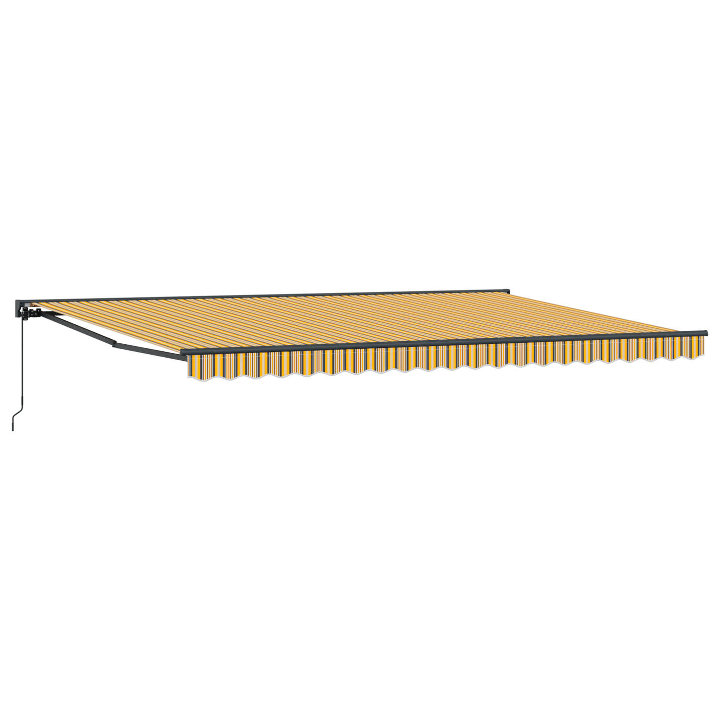Utrækkelig Markise Marineblå 500x300 Cm Polyesterstof og Stål - billede 2