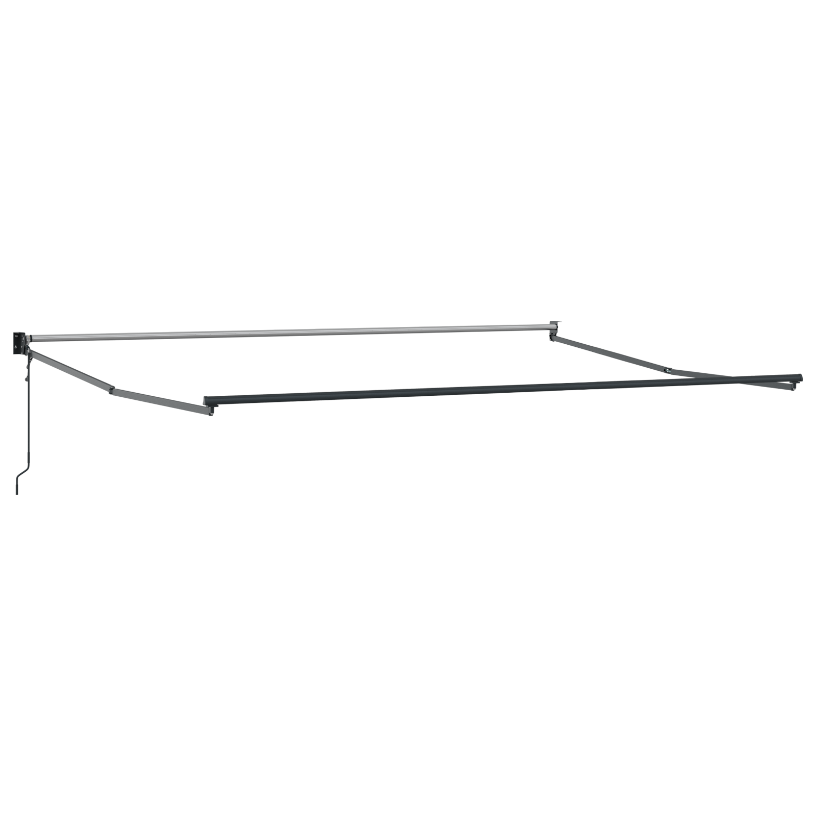 Automatisk Udtækkelig Markise Sort 500x300 Cm&&markise Udskiftningsstof til 5x3 M Ramme Sort - billede 5