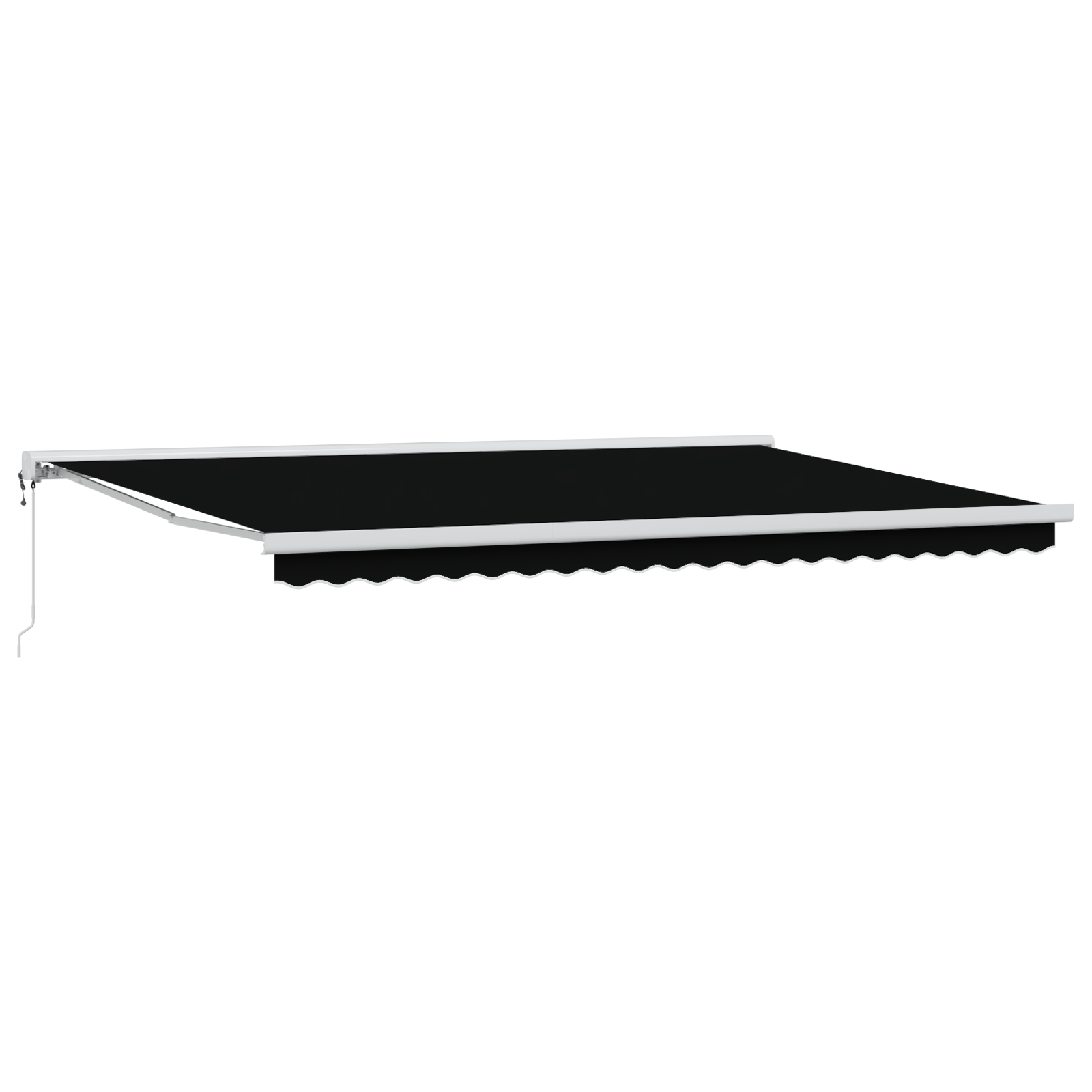 Automatisk Utrækkelig Markise Sort 500 X 300 Cm - billede 2