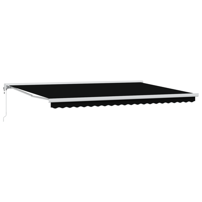 Automatisk Utrækkelig Markise Sort 500 X 300 Cm - billede 2