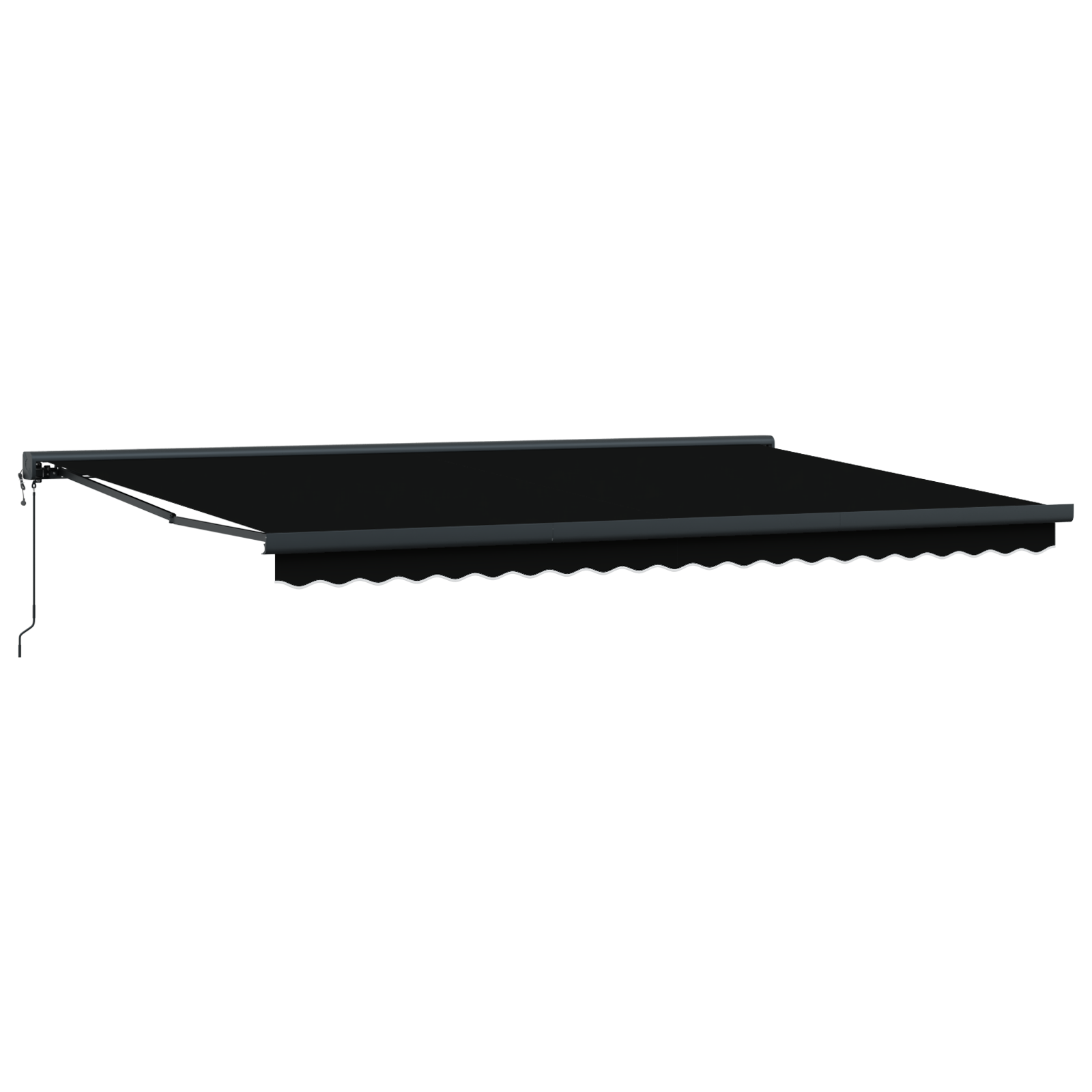 Automatisk Utrækkelig Markise Sort 500x300 Cm - billede 5