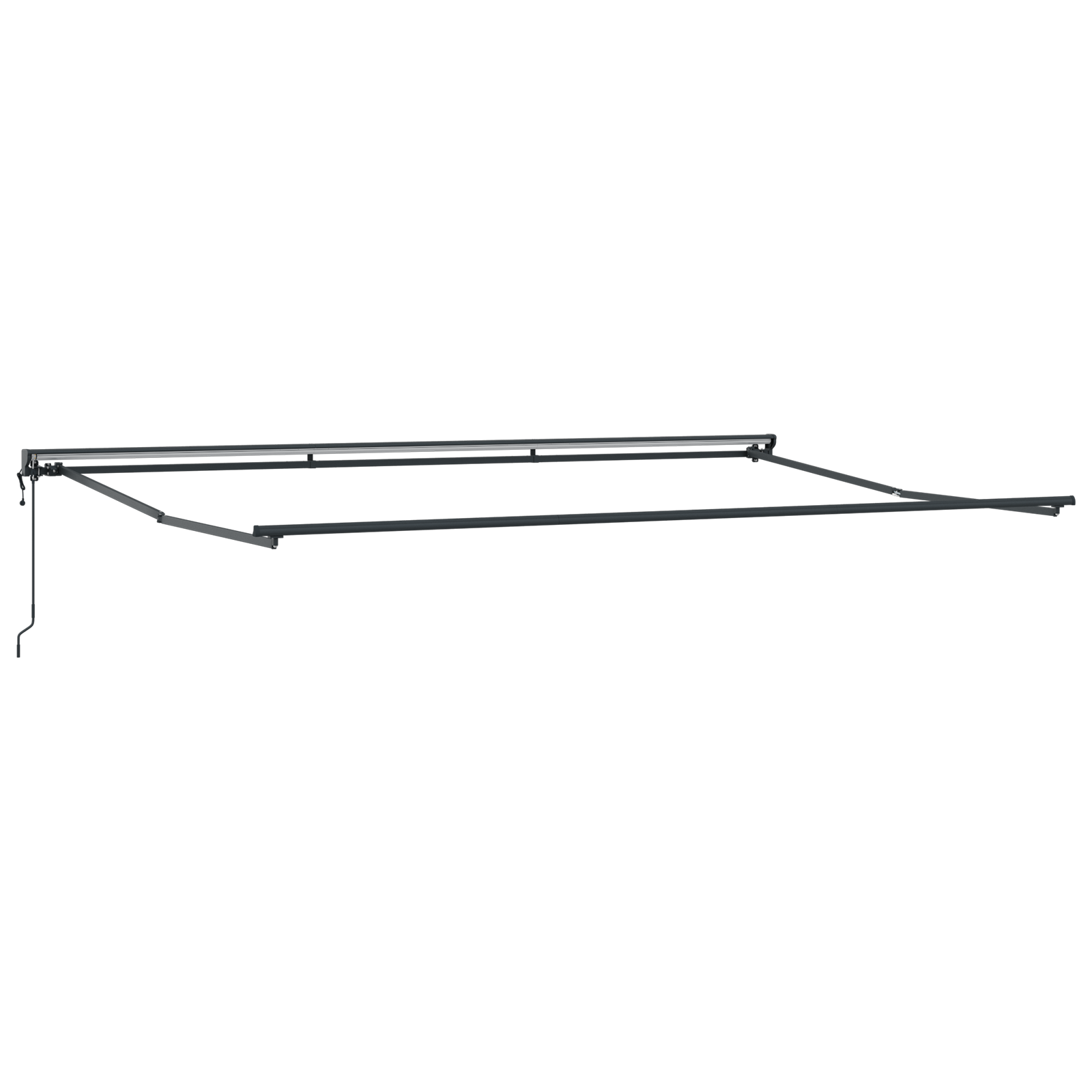 Utrækkelig Markise Sort 500x300 Cm Polyester og Aluminium - billede 5
