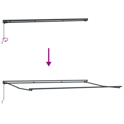 Utrækkelig Markise Hvid 500x300 Cm - billede 9