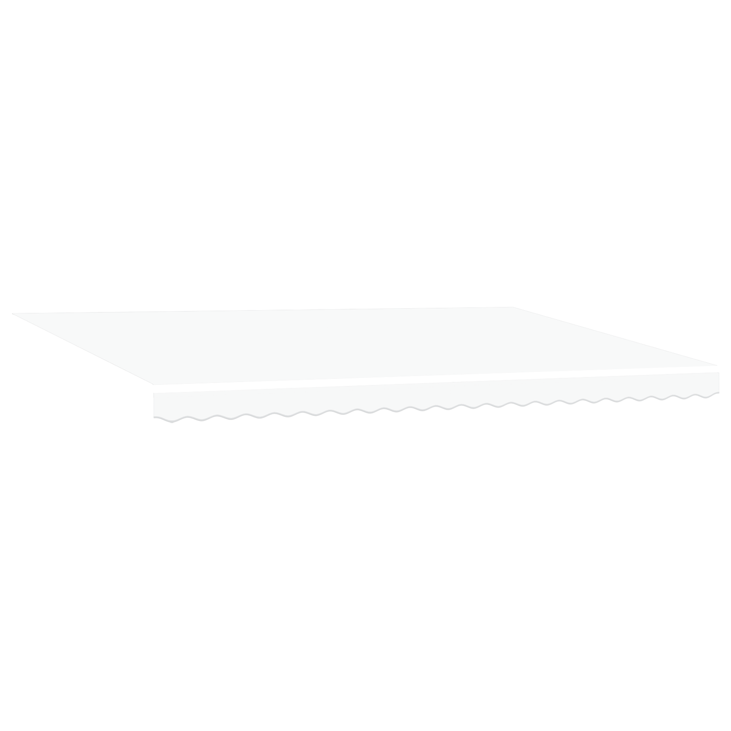 Utrækkelig Markise Hvid 500x300 Cm Stof og Aluminium - billede 4