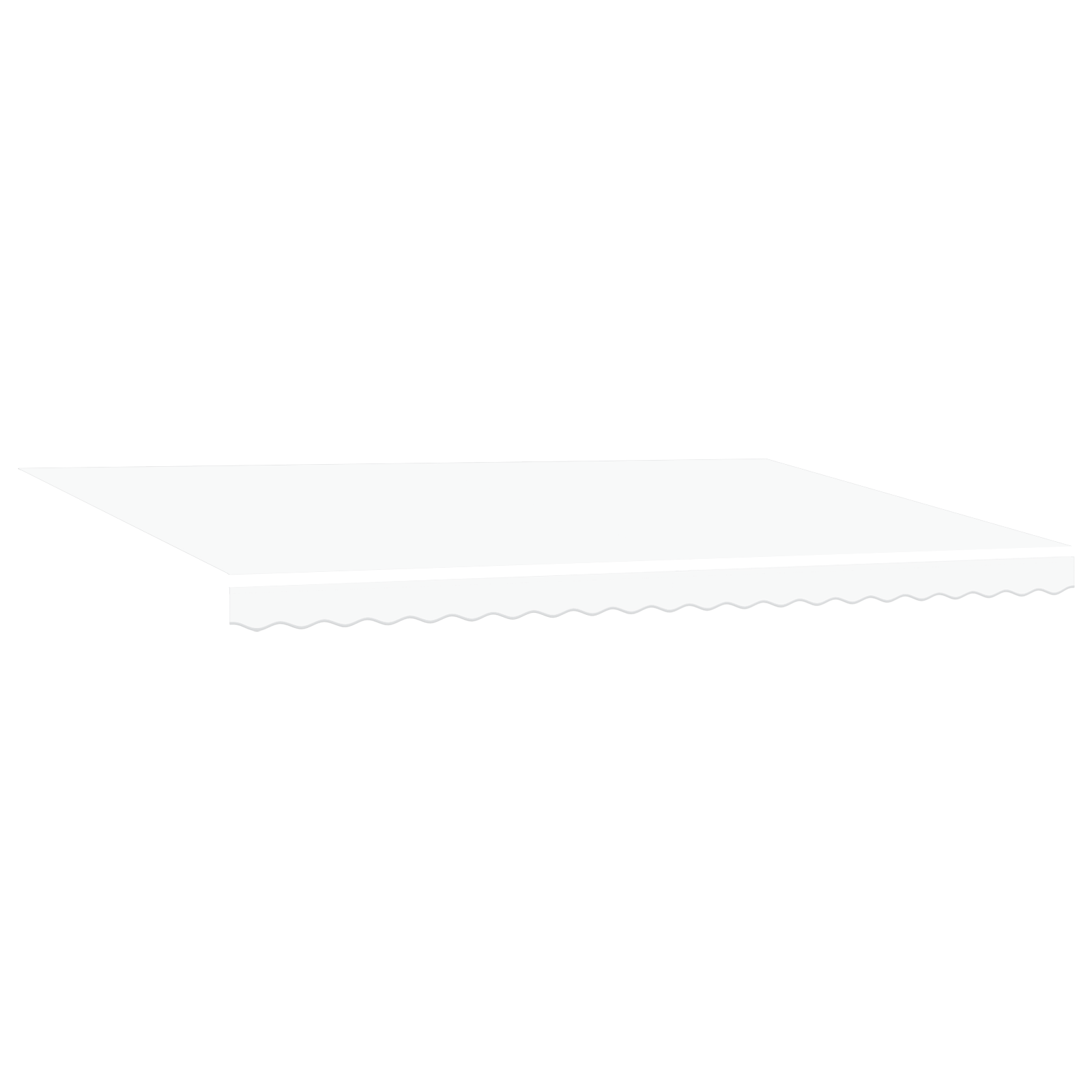 Utrækkelig Markise Hvid 500x300 Cm Stof og Aluminium - billede 4