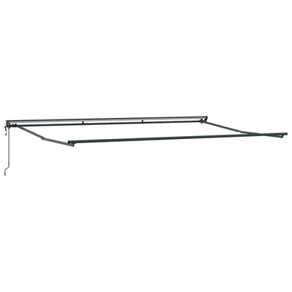 Utrækkelig Markise Hvid 500x300 Cm Stof og Aluminium - billede 5