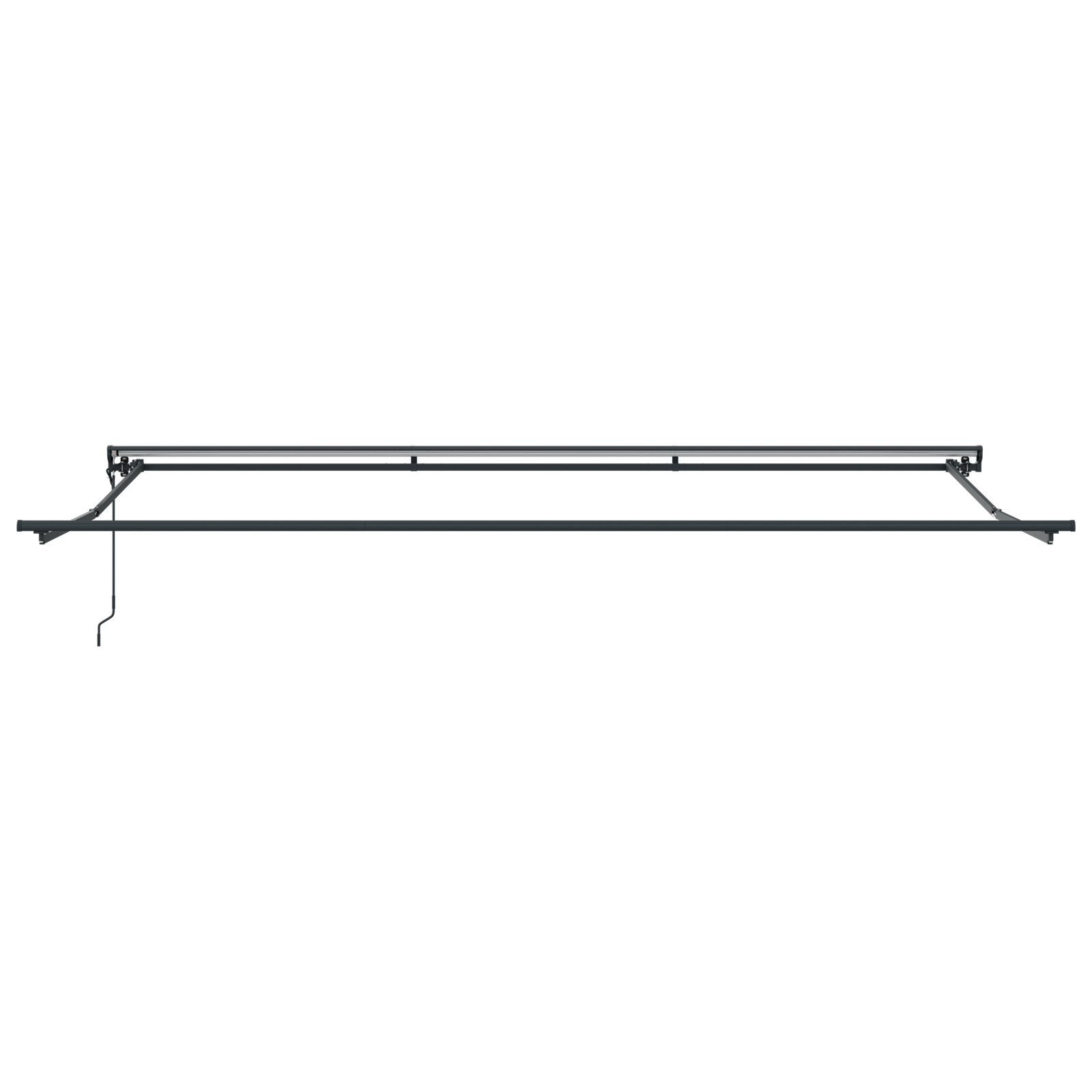 Utrækkelig Markise Hvid 500x300 Cm Stof og Aluminium - billede 7