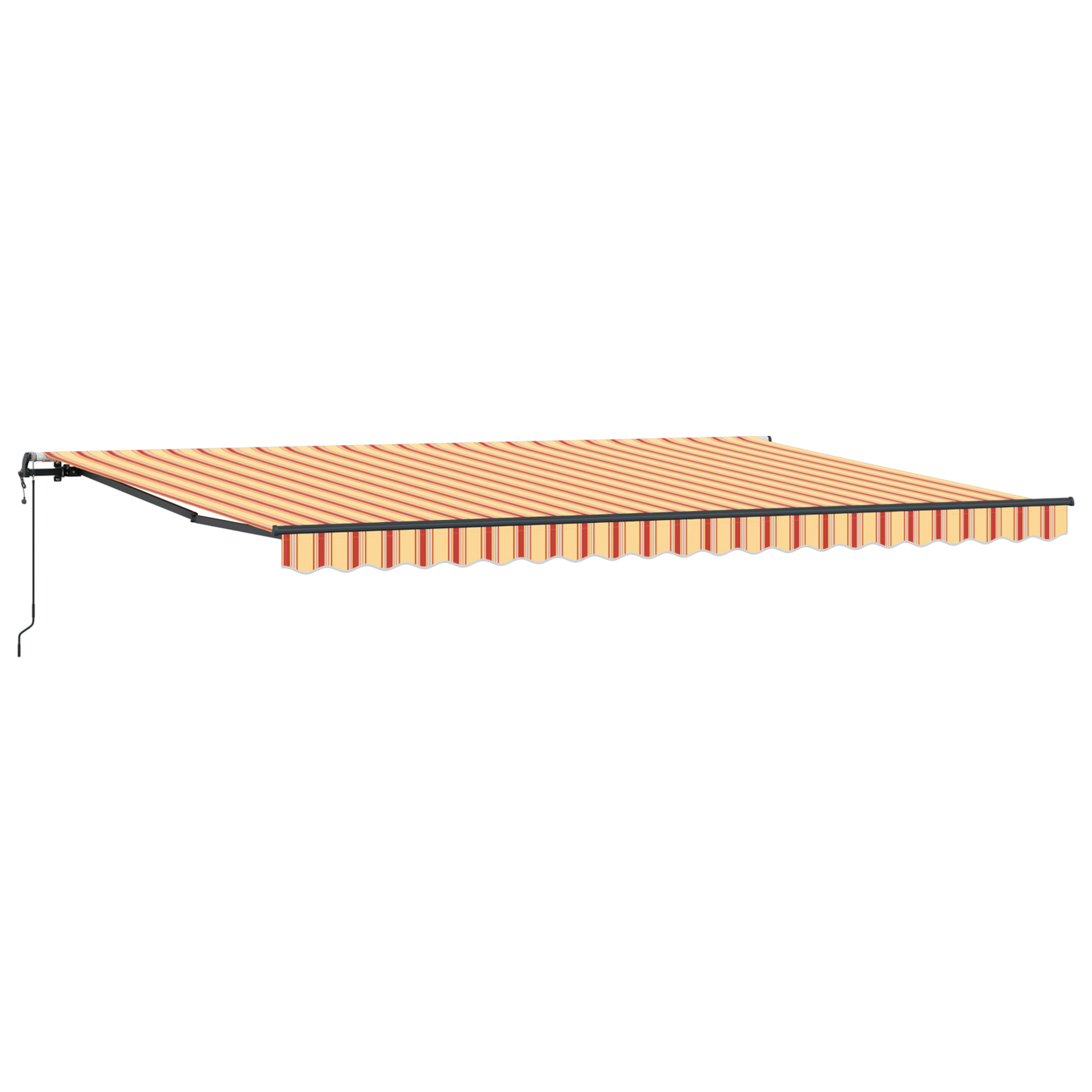 Automatisk Udtækkelig Markise Gul og Orange 500x350 Cm - billede 2
