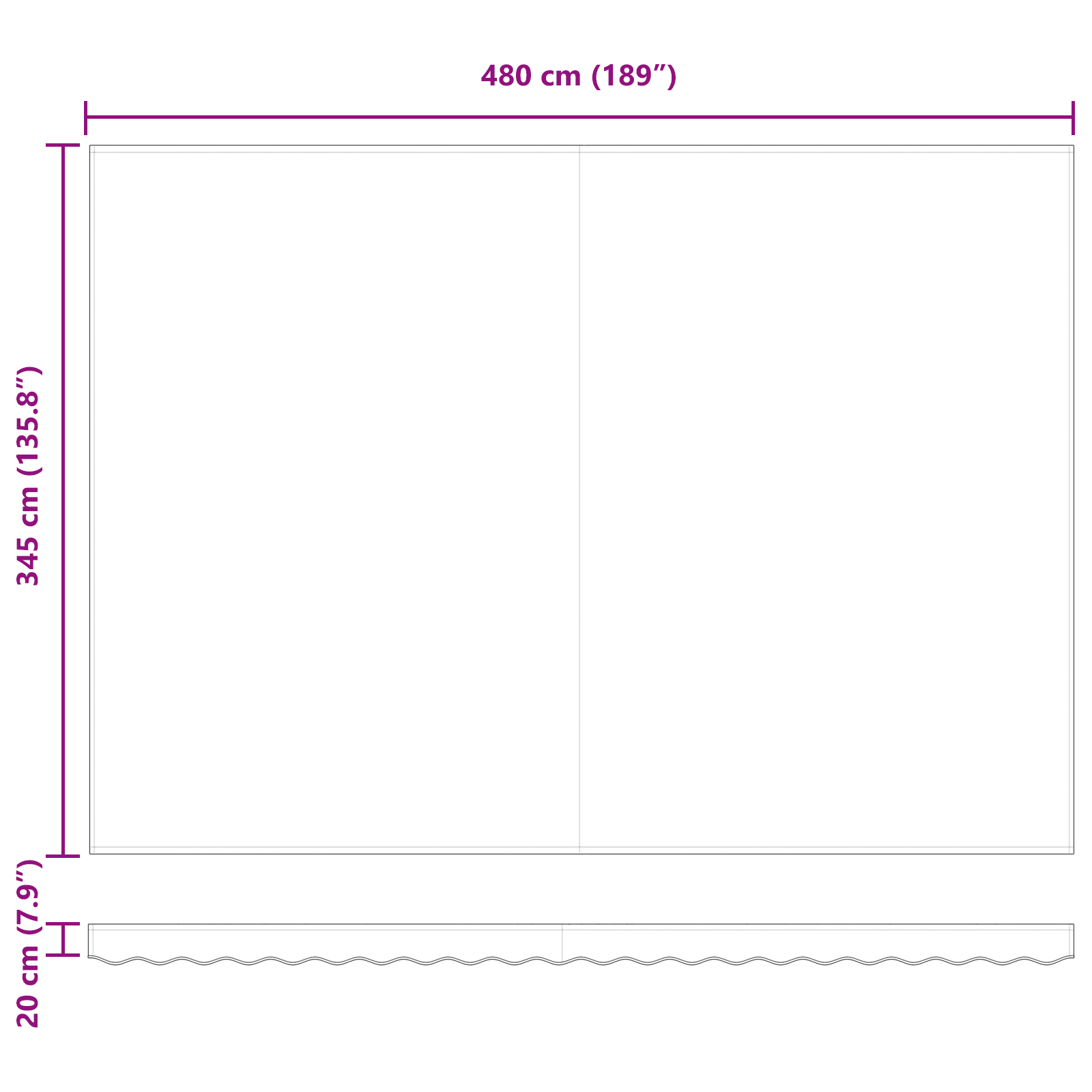 Automatisk Udtækkelig Markise Gul og Orange 500x350 Cm - billede 11