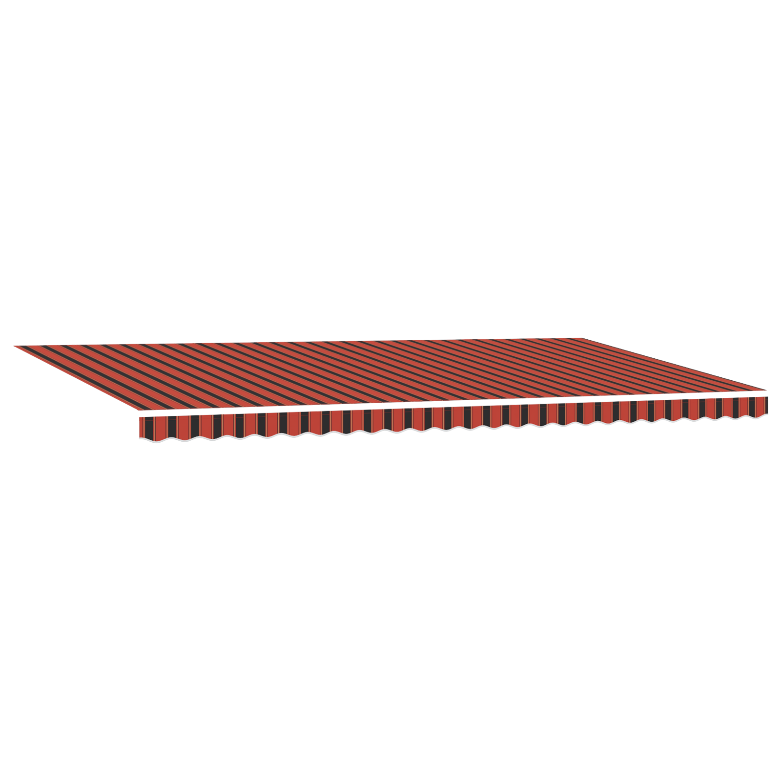 Automatisk Tilbagetrækbar Markise med Led Orange og Brun 600x300 Cm - billede 3